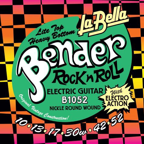 LA BELLA/B1052 Lite Top/Heavy Bottom Bender Electric Guitar Strings