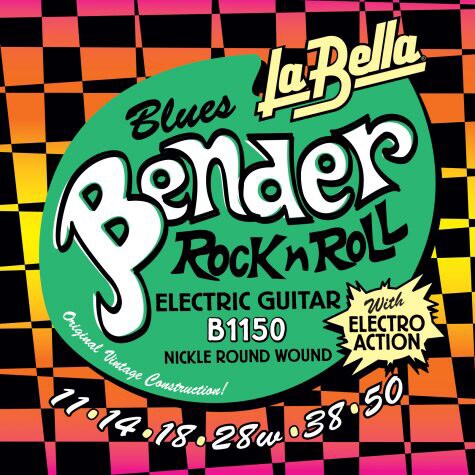 LA BELLA/B1150 Blues Bender Electric Guitar Strings 11-50