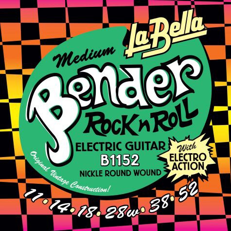 LA BELLA/B1152 Medium Bender Electric Guitar Strings 11-52