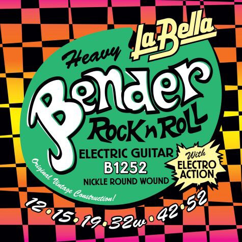 LA BELLA/B1252 Heavy Bender Electric Guitar Strings 12-52