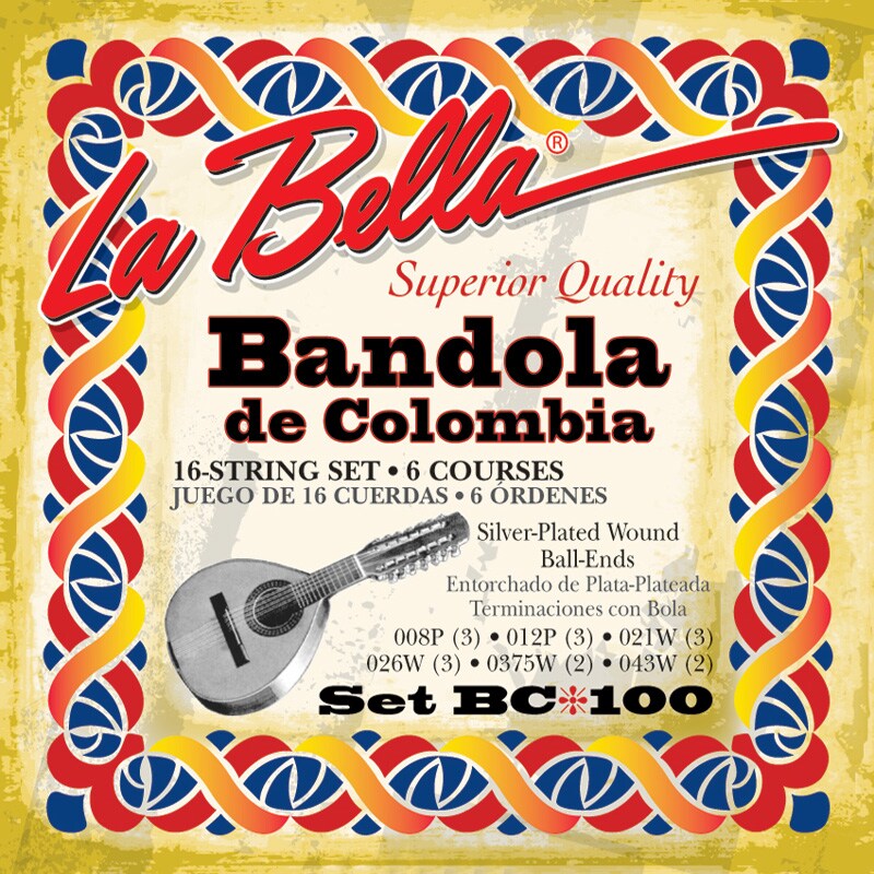 LA BELLA/BC100 Bandola de Colombia, 16-String