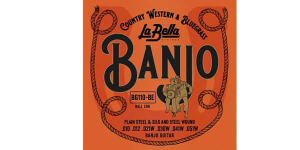 La Bella / BG110-BE Banjo Guitar, Ball-Ends