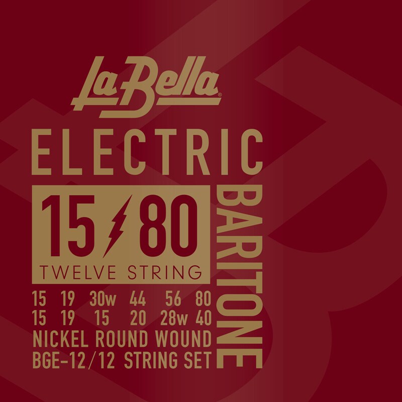 LA BELLA/BGE-12 12-String Electric Baritone Guitar Strings