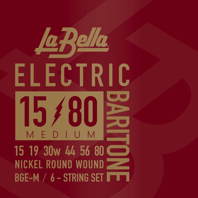 LA BELLA/BGE-M Electric Baritone Guitar Strings - Medium