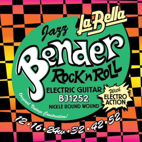 LA BELLA/BJ1252 Jazz Bender Electric Guitar Strings with wound 3rd