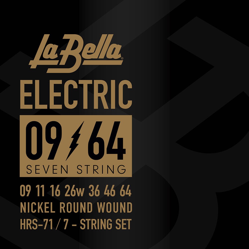 LA BELLA/HRS-71 7-String Electric Guitar Strings - 09-64