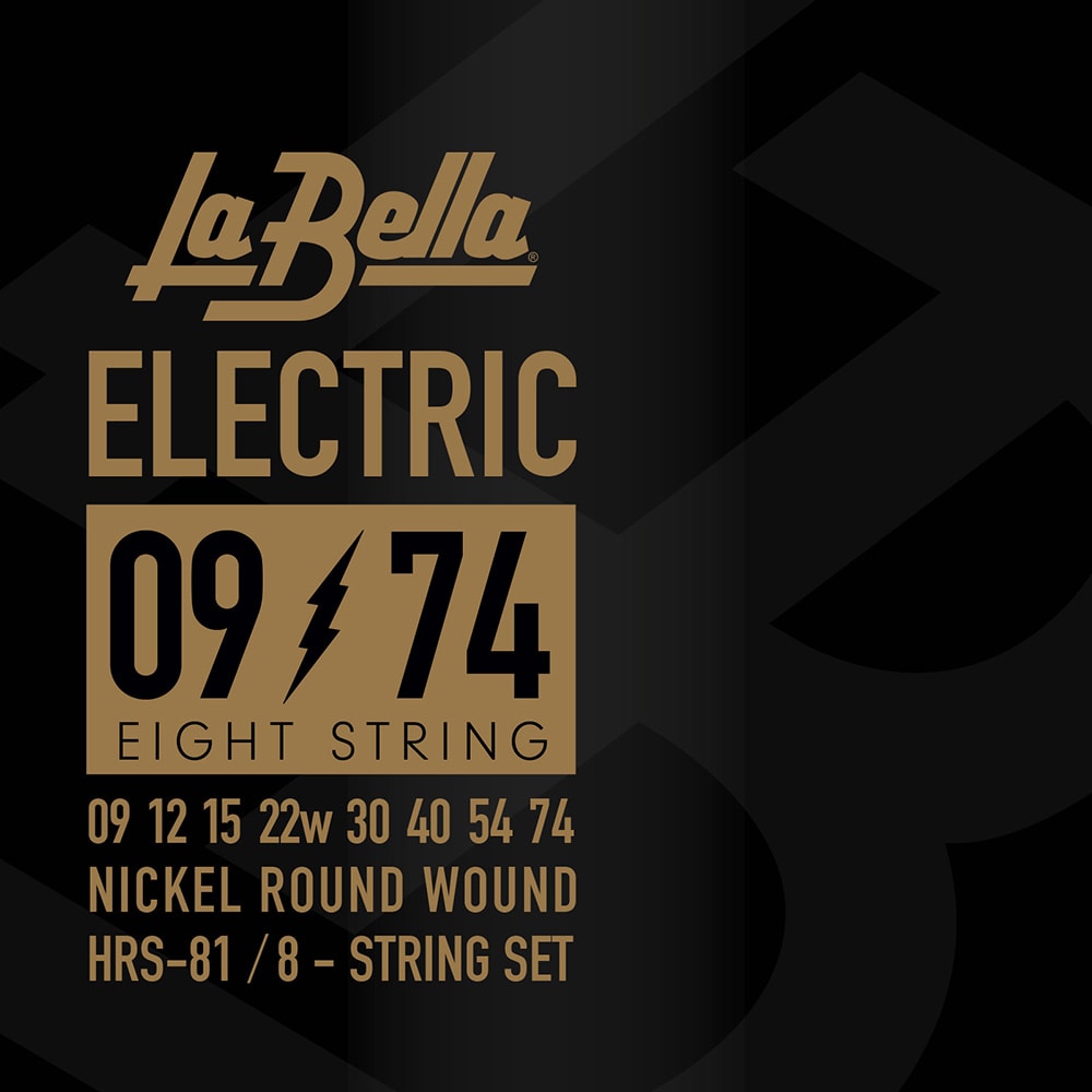 LA BELLA/HRS-81 8-String Electric Guitar Strings - 09-74