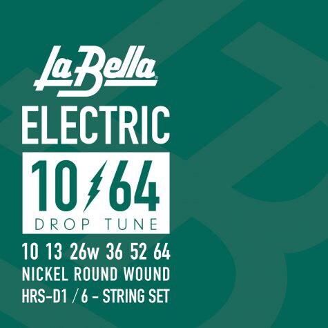 LA BELLA/HRS-D1 Drop Tune Electric Guitar Strings - 10-64