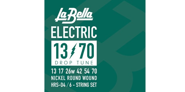 La Bella / HRS-D4 Drop Tune Electric Guitar Strings - 13-70