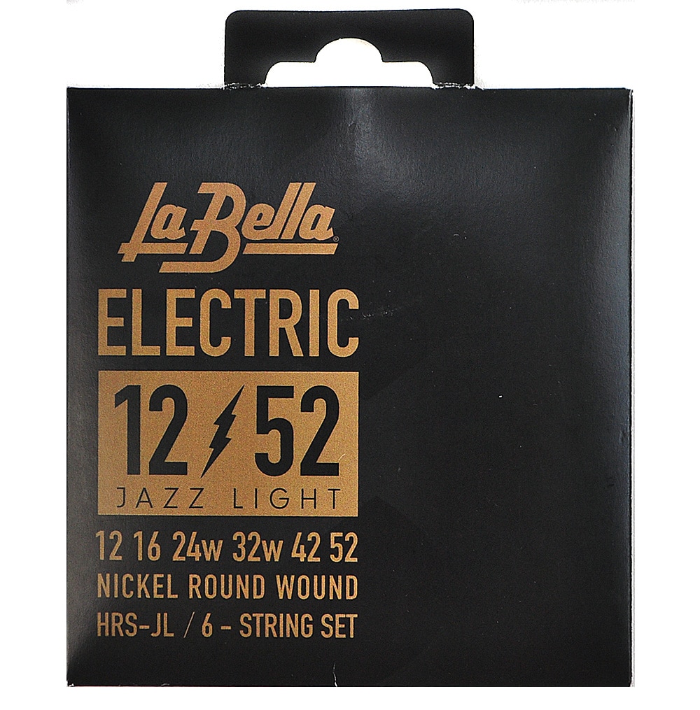 LA BELLA/HRS-JL Electric Guitar Strings - Jazz Light 12-52