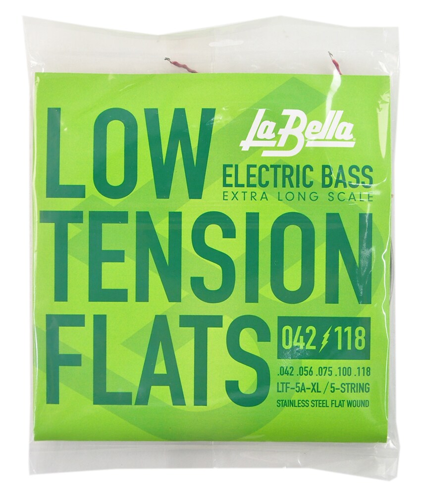 LA BELLA/LTF-5A-XL Low Tension Flexible Flats 5-String 42-118 Ex Long