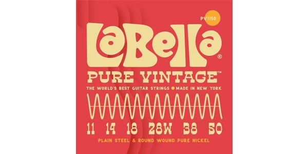 La Bella / PV1150 Pure Vintage Electric Guitar Strings BluesLight 11-50