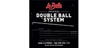 LA BELLA S660 Double Ball Bass Black Nylon Tape Light 60-115