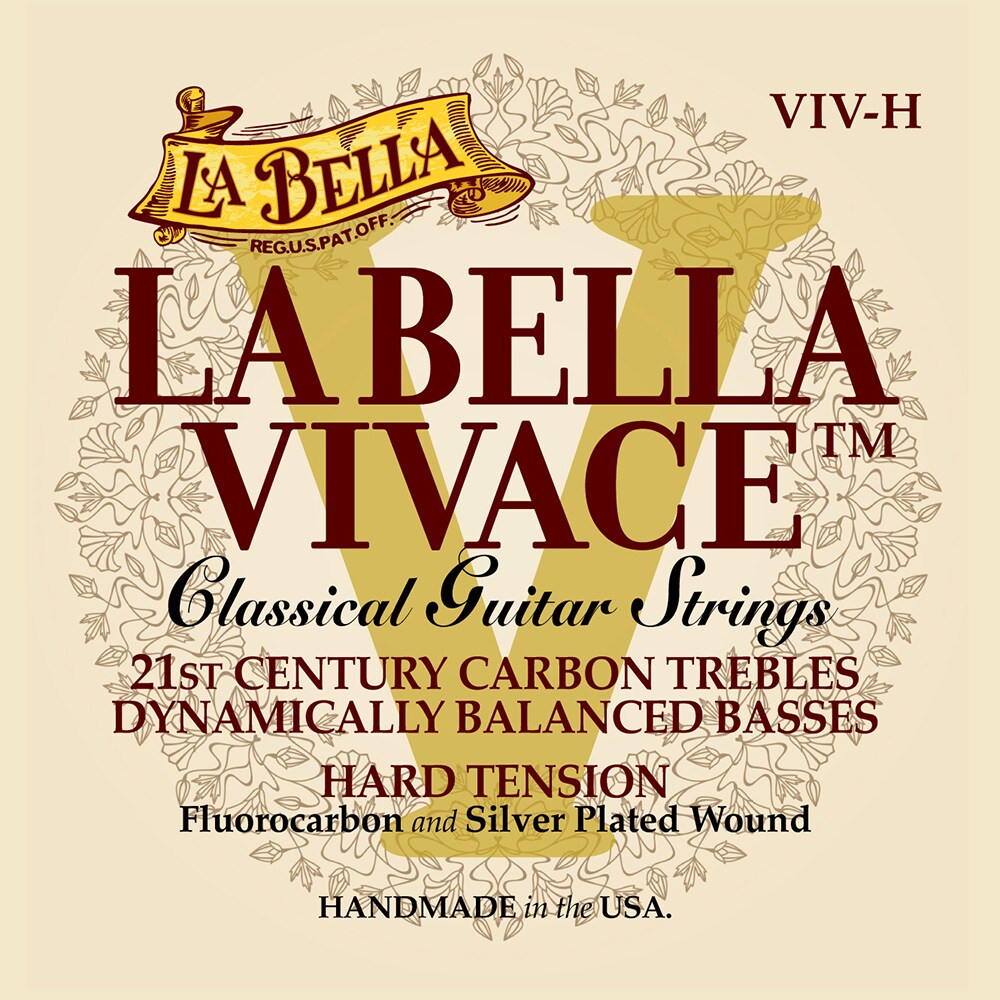 LA BELLA/VIV-H La Bella Vivace Fluorocarbon Classical Guitar St -Hard