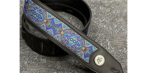 LAMANTA ギターストラップ LAMANTA Camelot -Line/Romboid- 新品 レザーストラップ
