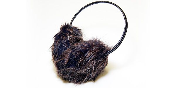 LANDPORT/Music Earmuff pearl Longfur