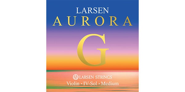 Larsen Strings/Aurora バイオリン弦 G線 4/4 silver Ballend Medium