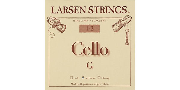 Larsen Strings / 	Fractional cello strings, 1/2 size, G string, medium