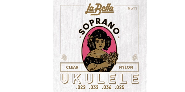 11 Soprano Ukulele, Clear Nylon