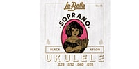 LA BELLA 15 Soprano Ukulele‚ Black Nylon