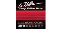 LA BELLA 750C-CB Copper White Nylon Tape 6-String Light