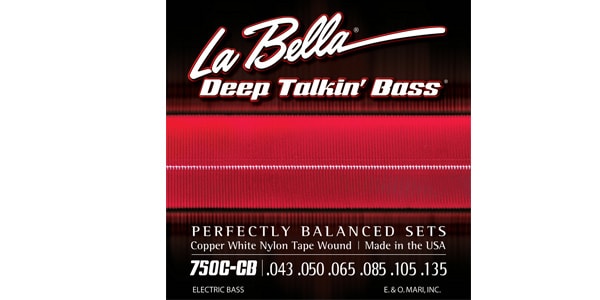 La Bella / 750C-CB Copper White Nylon Tape 6-String Light