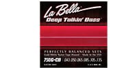 LA BELLA 750G-CB Gold White Nylon Tape 6-String