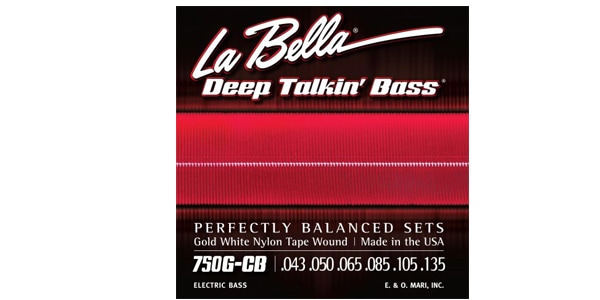 La Bella / 750G-CB Gold White Nylon Tape 6-String