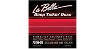 LA BELLA 750N-CB Black Nylon Tape 6-String Light