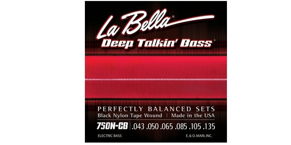 La Bella ( ラベラ )  / 750N-CB Black Nylon Tape 6-String Light