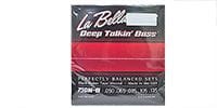 LA BELLA 750N-B Black Nylon Tape 5-String Light