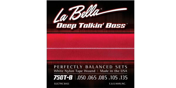 La Bella / 750T-B White Nylon Tape 5-String Light