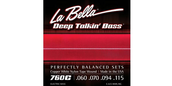 La Bella / 760C Copper White Nylon Tape Standard 60-115