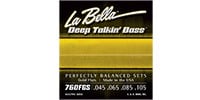 LA BELLA 760FGS Deep Talkin’ Bass Gold Flats Standard 45-105