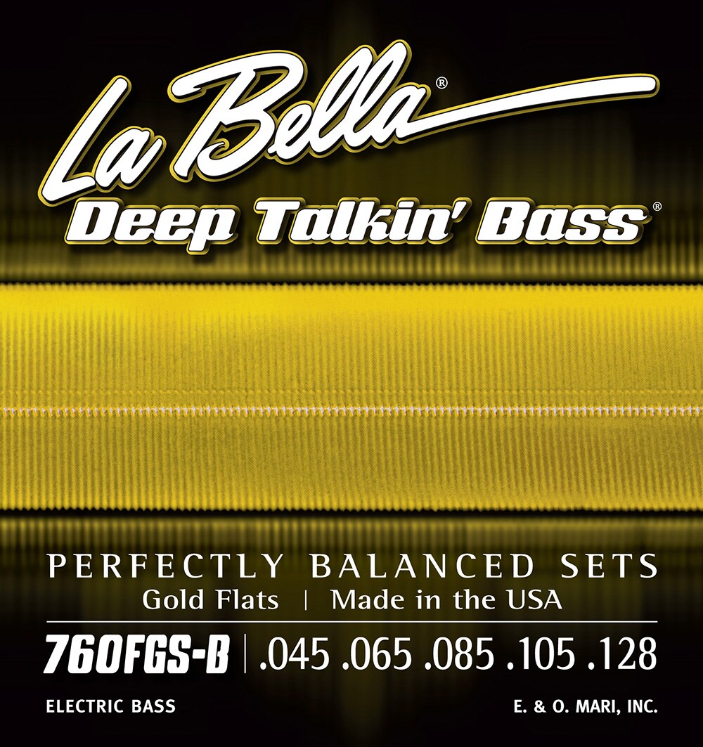 LA BELLA/760FGS-B Deep Talkin’Bass Gold Flats 5-Strings