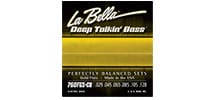 LA BELLA 760FGS-CB Deep Talkin’Bass Gold Flats 6-Strings