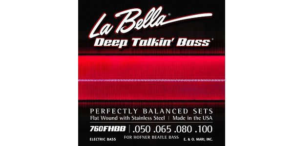 LA BELLA/760FHBB Beatle Bass Stainless Flats