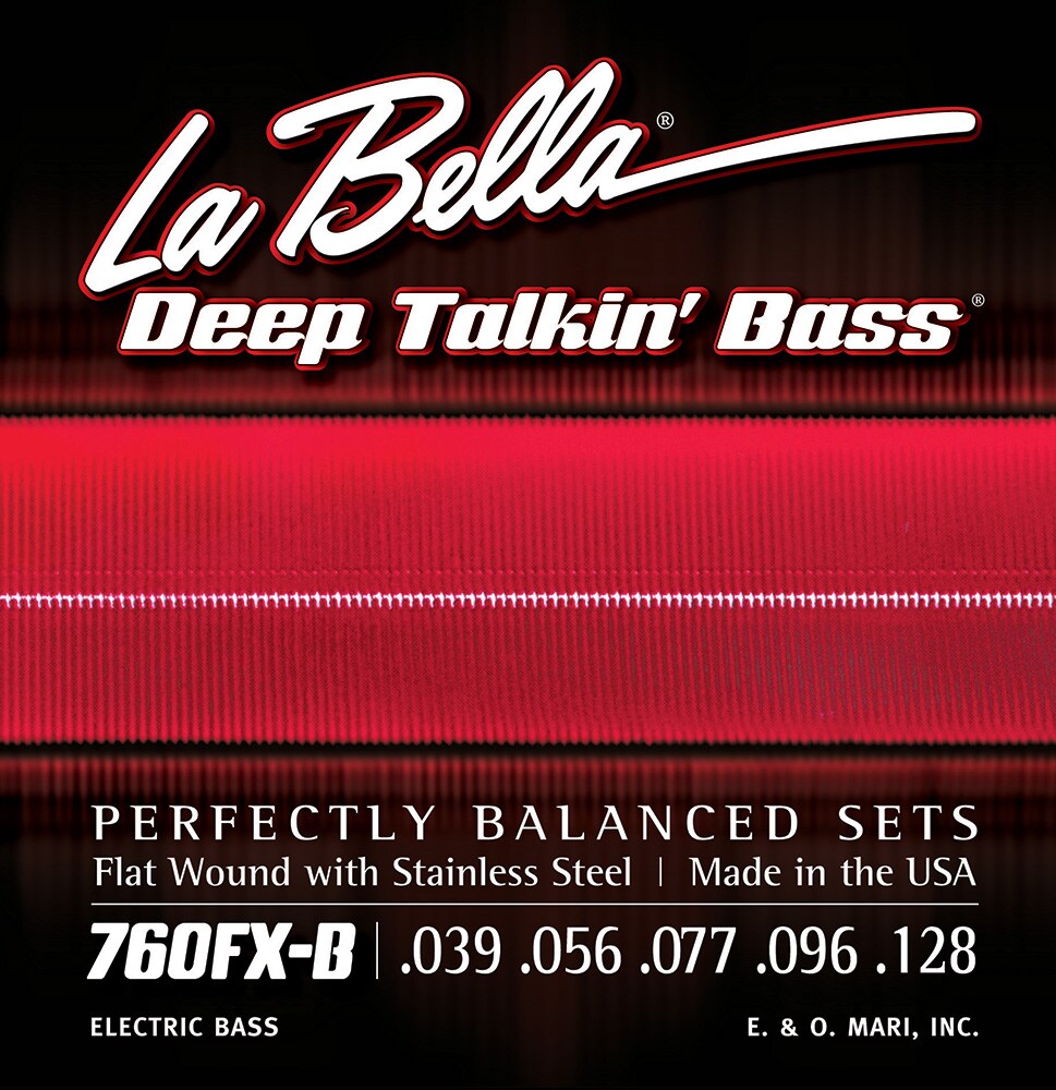 LA BELLA/760FL-B Deep Talkin’ Bass Flats 5-String Light