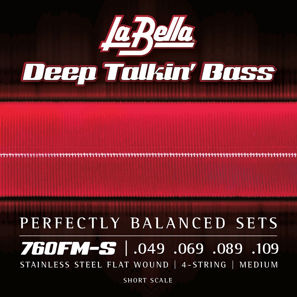 LA BELLA/760FM-S Deep Talkin Bass Flats Medium 49-109 Short Scale