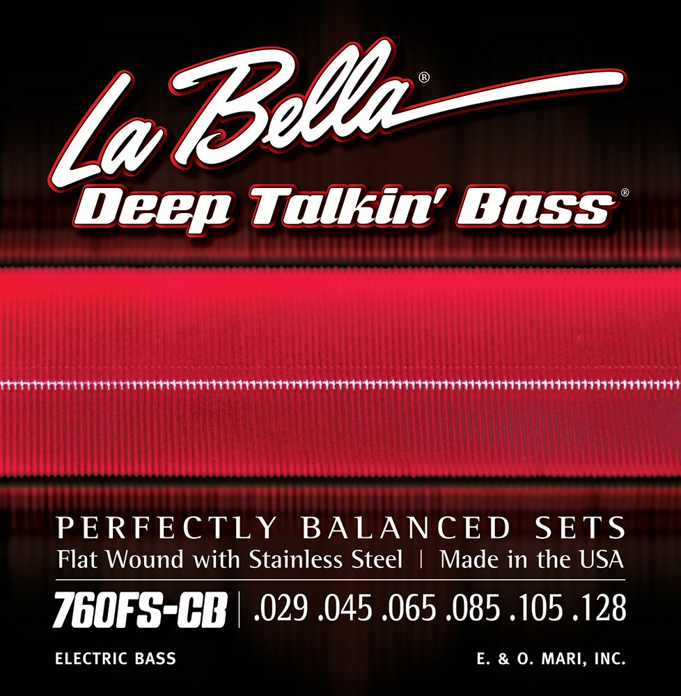 LA BELLA/760FS-CB Deep Talkin’ Bass Flats 6-String Standard