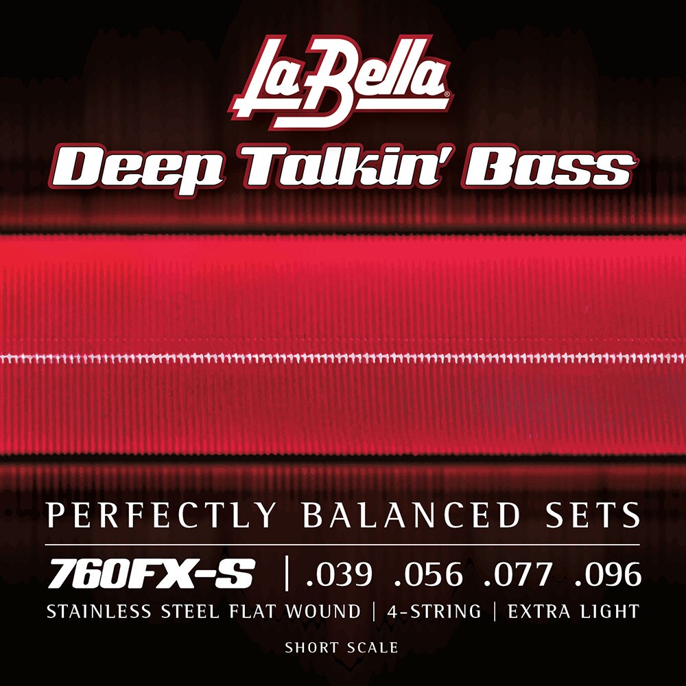 LA BELLA/760FX-S Deep Talkin’Bass Flats Ex Light 39-96 Short Scale