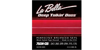 LA BELLA 760N-CB Black Nylon Tape‚ 6-String 43-135