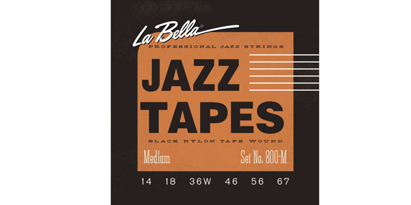 La Bella / 800M Black Jazz Tapes - Medium 14-67