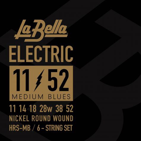 LA BELLA/HRS-MB Electric Guitar Strings - Medium Blues 11-52