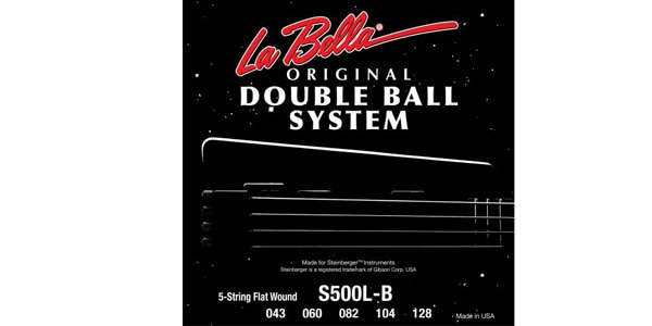 La Bella ( ラベラ )  / S500L-B Double Ball Bass Flat Wound - Light 43-128, 5-String