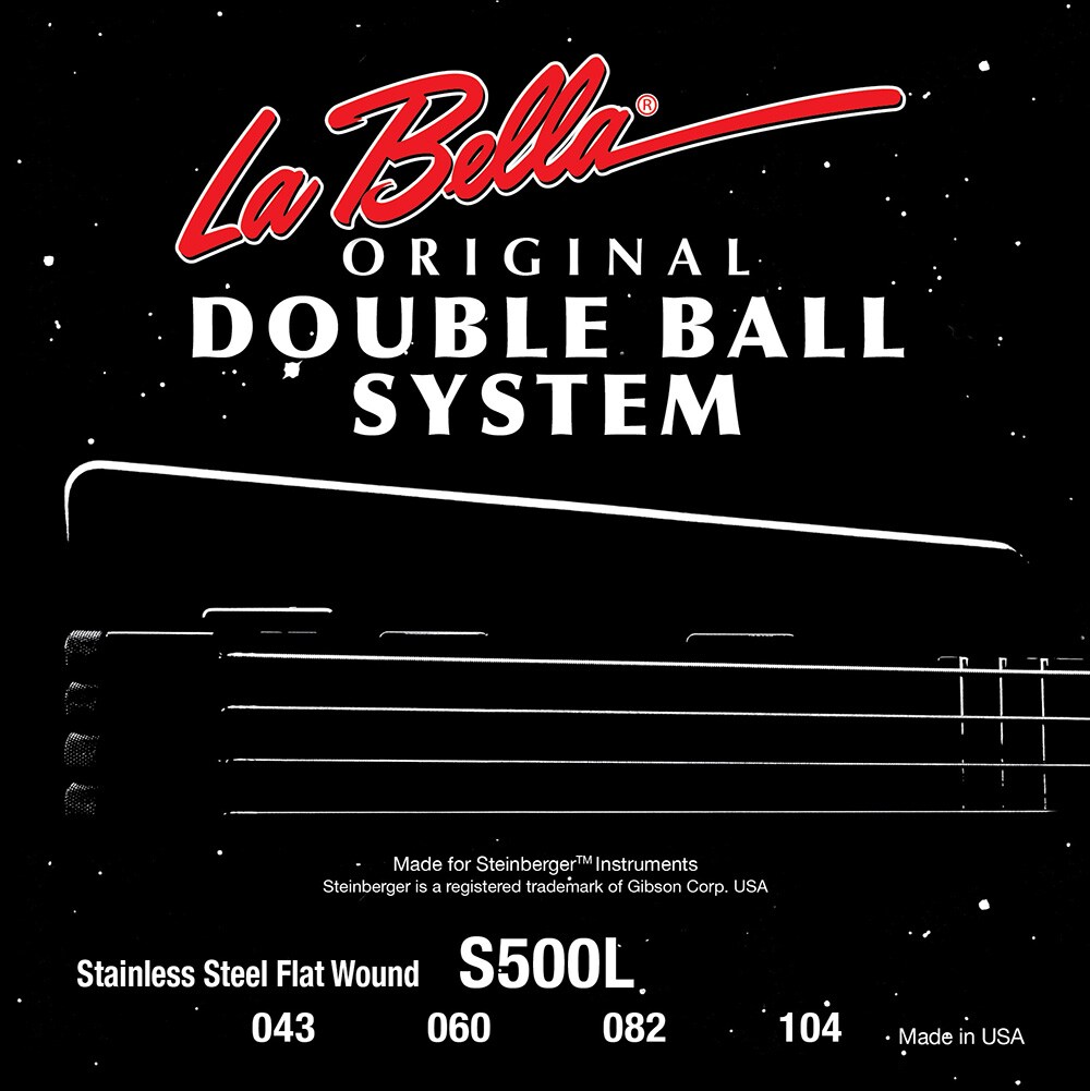 LA BELLA/S500L Double Ball Bass Flat Wound Light 43-104