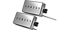 LINDY FRALIN Alnico Noiseless P90 Humbucker Set Polished Nickel