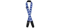 LOCK-IT GUITAR STRAPS / LIS 300-J21 (White/Blue Stars)