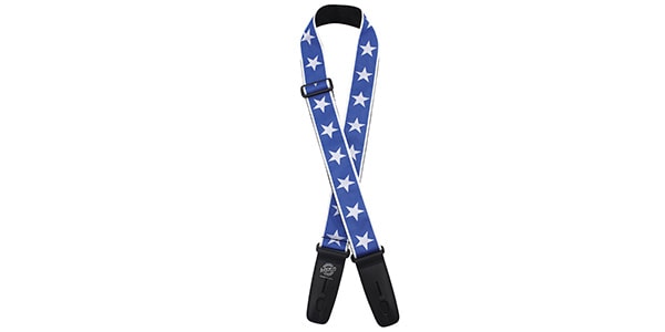 LOCK-IT GUITAR STRAPS ( ロックイットギターストラップ ) / LIS 300-J21 (White/Blue Stars)