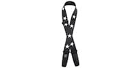 LOCK-IT GUITAR STRAPS / LIS 301-D03 (Black/White Stars)